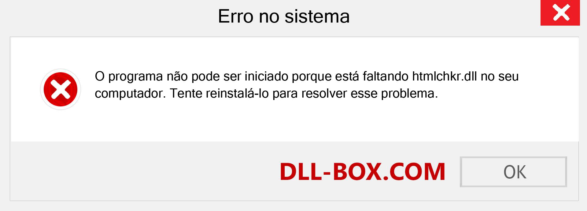 Arquivo htmlchkr.dll ausente ?. Download para Windows 7, 8, 10 - Correção de erro ausente htmlchkr dll no Windows, fotos, imagens